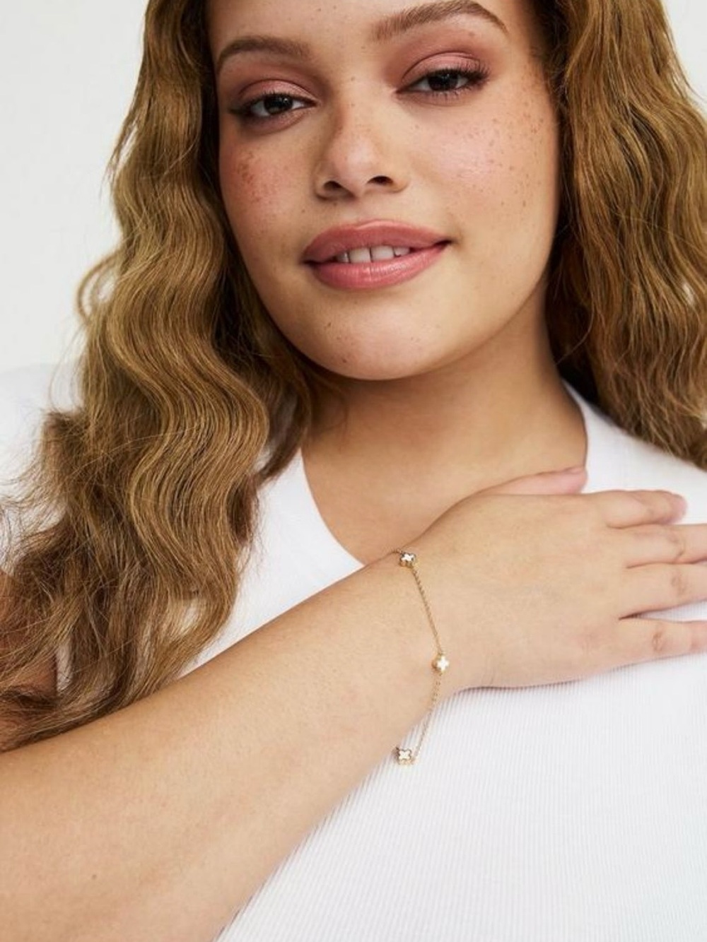 TORRID White Clover Bracelet NWT